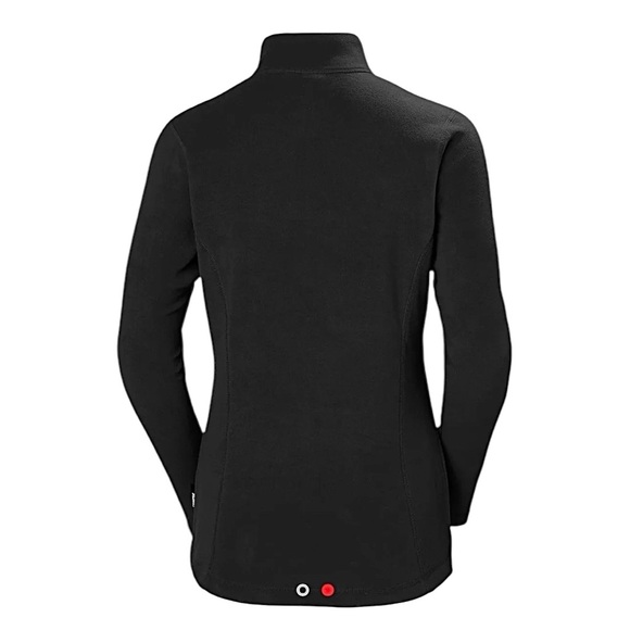 Helly Hanson Daybreaker 1/4 Zip Black Fleece Polartec Jacket Size Medium - Picture 2 of 16